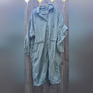 Uniqlo Green Raincoat